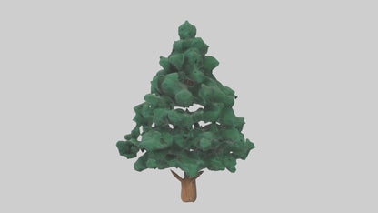 3D model Fir tree model VR / AR / low-poly