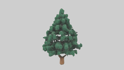 3D model Fir tree model VR / AR / low-poly