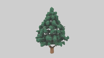 3D model Fir tree model VR / AR / low-poly