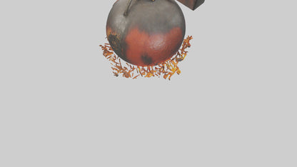 3D model Fire Bomb model VR / AR / low-poly