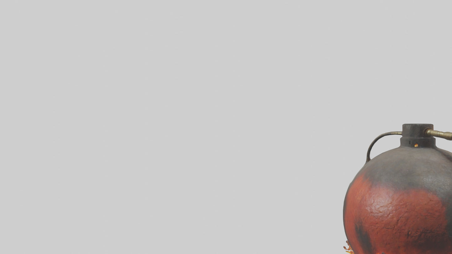 3D model Fire Bomb model VR / AR / low-poly