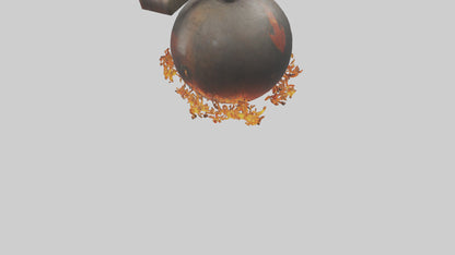 3D model Fire Bomb model VR / AR / low-poly