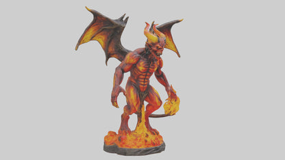 Fire Demon statue model 3D model