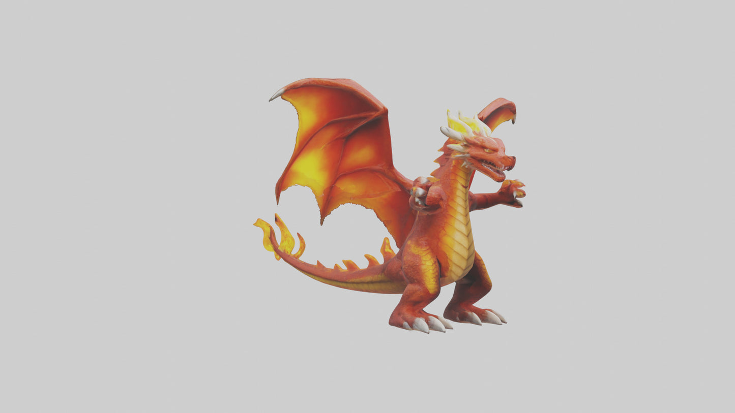 Fire Dragon model 3D model