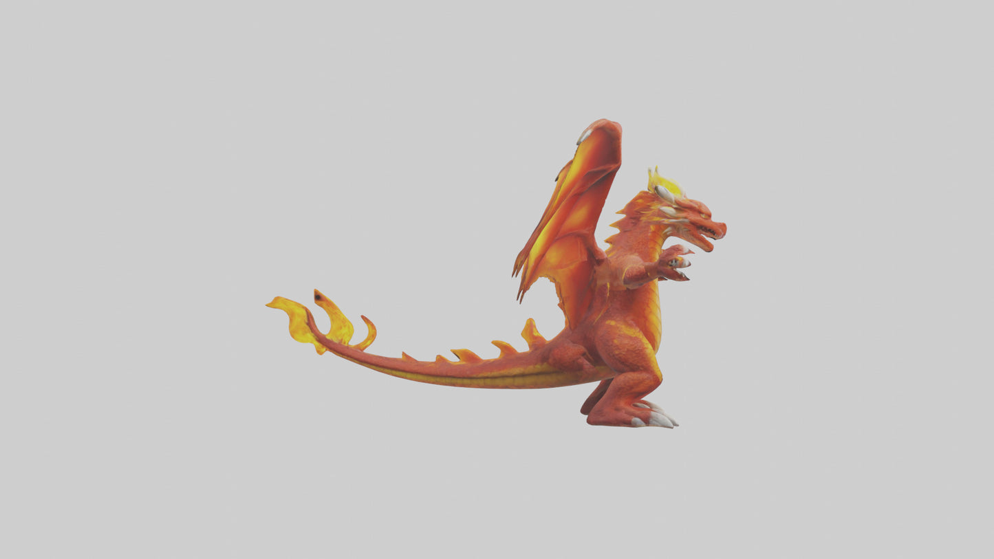 Fire Dragon model 3D model