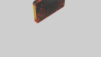 3D model Fire Hazard Area Danger Sign model VR / AR / low-poly