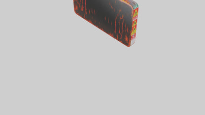 3D model Fire Hazard Area Danger Sign model VR / AR / low-poly