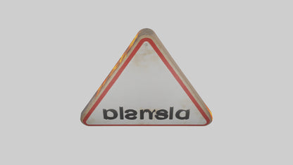 Fire Hazard Warning Sign model 3D model