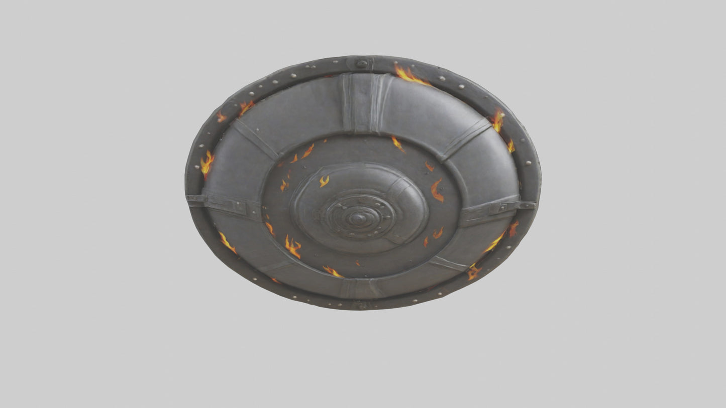 3D model Fire Shield model VR / AR / low-poly
