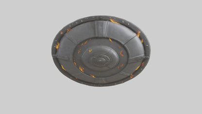 3D model Fire Shield model VR / AR / low-poly