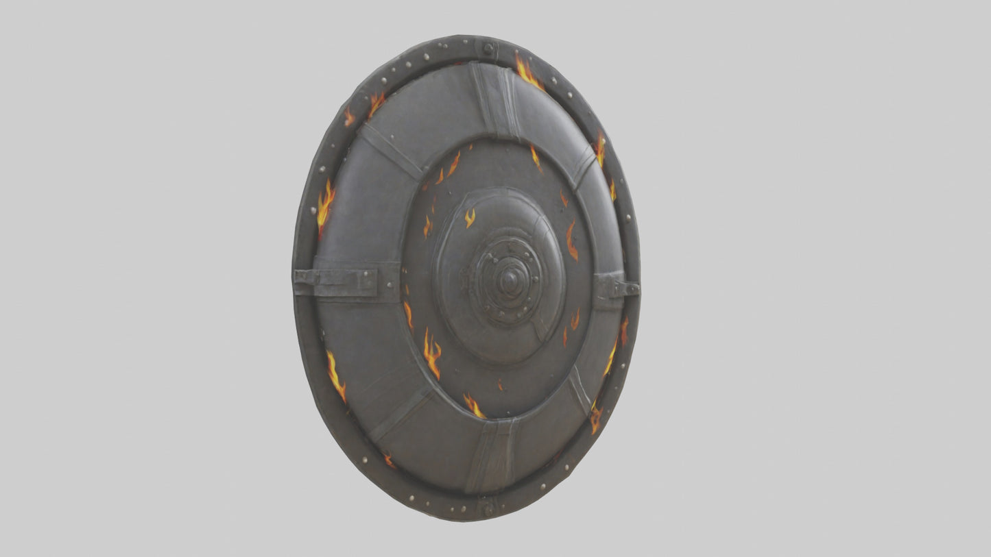 3D model Fire Shield model VR / AR / low-poly