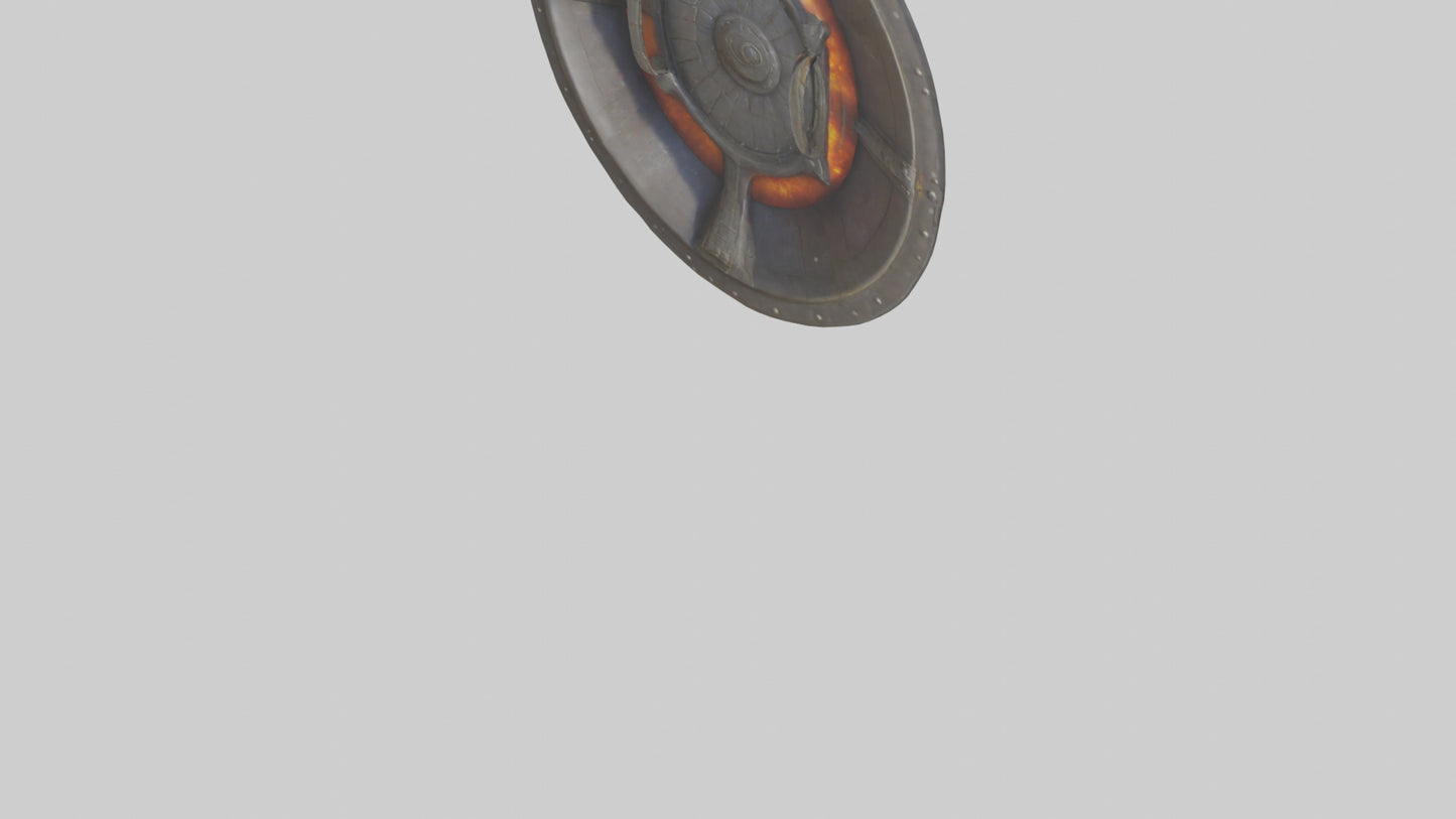 3D model Fire Shield model VR / AR / low-poly