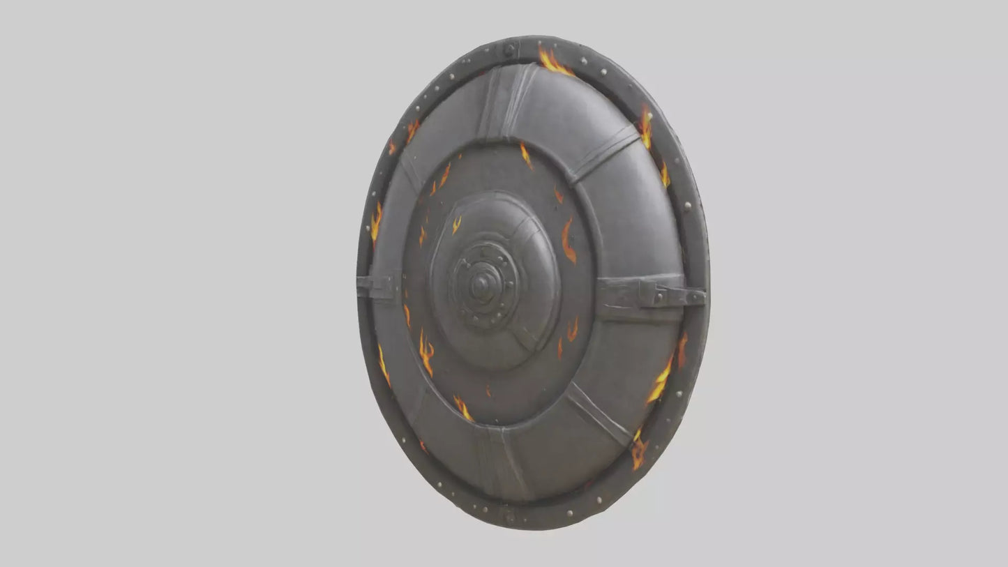 3D model Fire Shield model VR / AR / low-poly