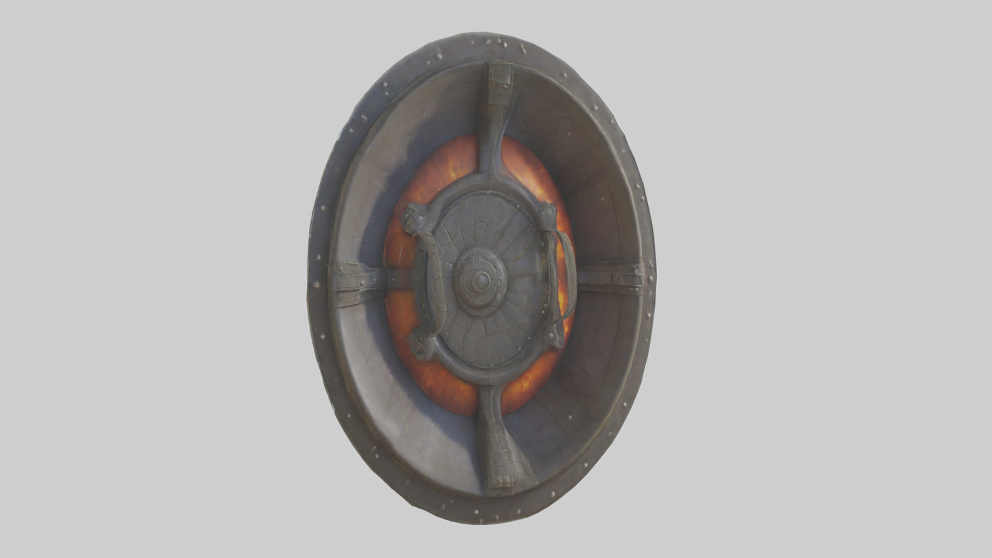 3D model Fire Shield model VR / AR / low-poly