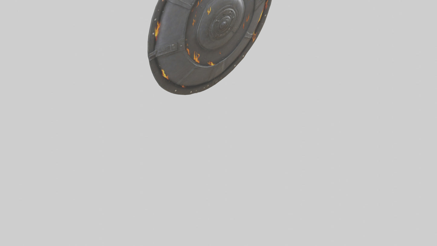 3D model Fire Shield model VR / AR / low-poly