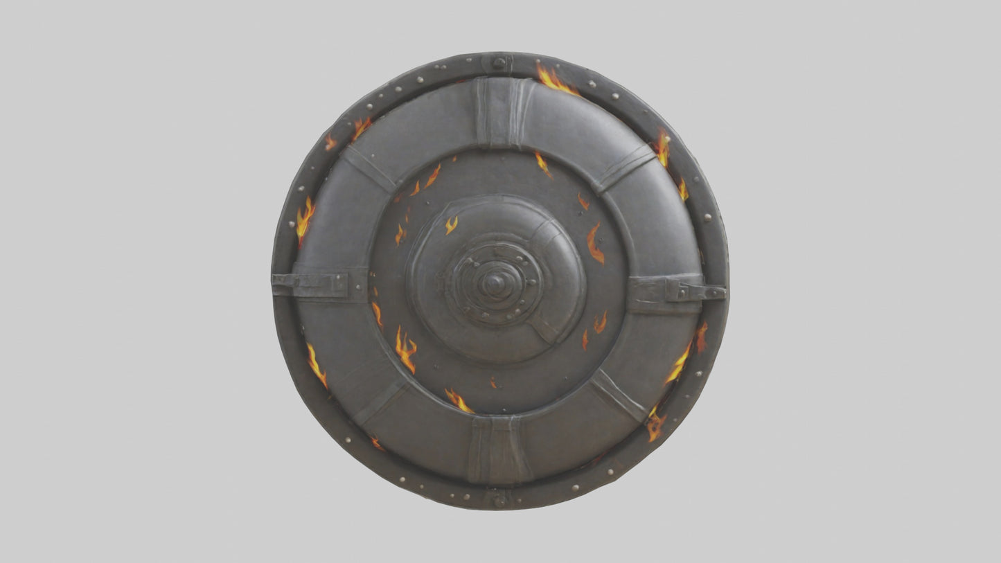 3D model Fire Shield model VR / AR / low-poly