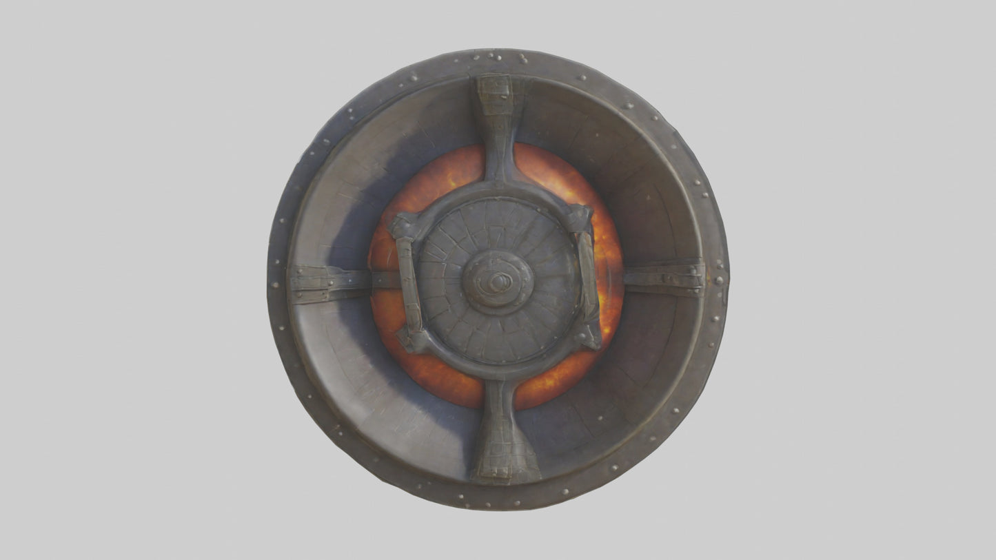 3D model Fire Shield model VR / AR / low-poly