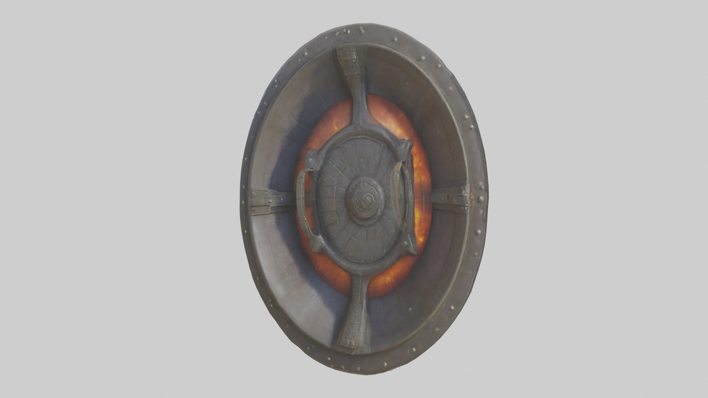 3D model Fire Shield model VR / AR / low-poly