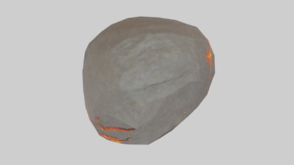 3D model Fire Stone model VR / AR / low-poly
