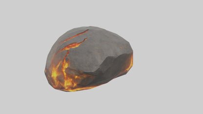 3D model Fire Stone model VR / AR / low-poly