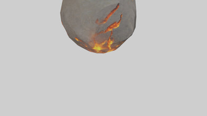 3D model Fire Stone model VR / AR / low-poly