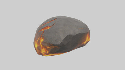 3D model Fire Stone model VR / AR / low-poly