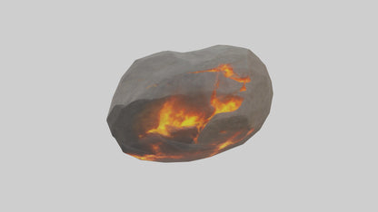 3D model Fire Stone model VR / AR / low-poly