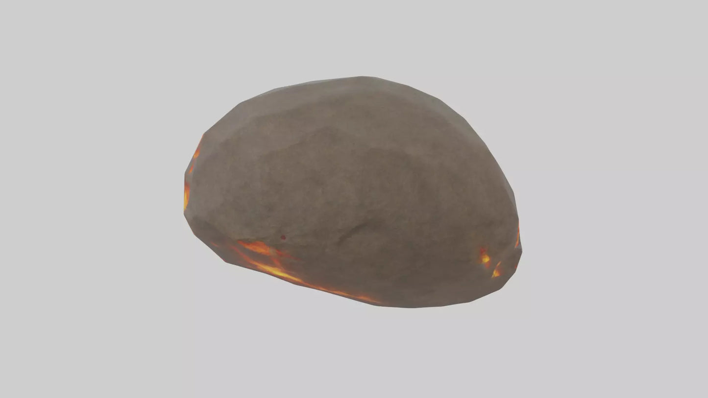 3D model Fire Stone model VR / AR / low-poly