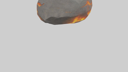 3D model Fire Stone model VR / AR / low-poly