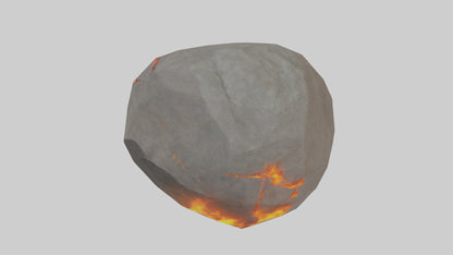 3D model Fire Stone model VR / AR / low-poly