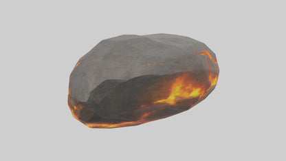 3D model Fire Stone model VR / AR / low-poly