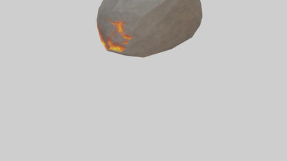 3D model Fire Stone model VR / AR / low-poly
