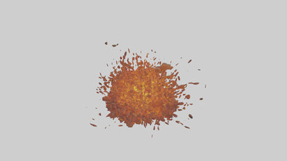 3D model Fireball Spell model VR / AR / low-poly