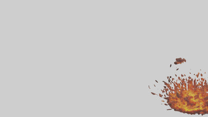 3D model Fireball Spell model VR / AR / low-poly