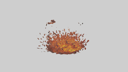 3D model Fireball Spell model VR / AR / low-poly