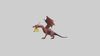 3D model FireEating Beast model VR / AR / low-poly