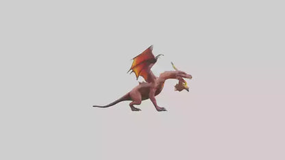 3D model FireEating Beast model VR / AR / low-poly