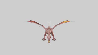 3D model FireEating Beast model VR / AR / low-poly