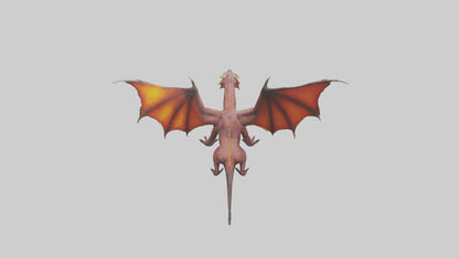 3D model FireEating Beast model VR / AR / low-poly