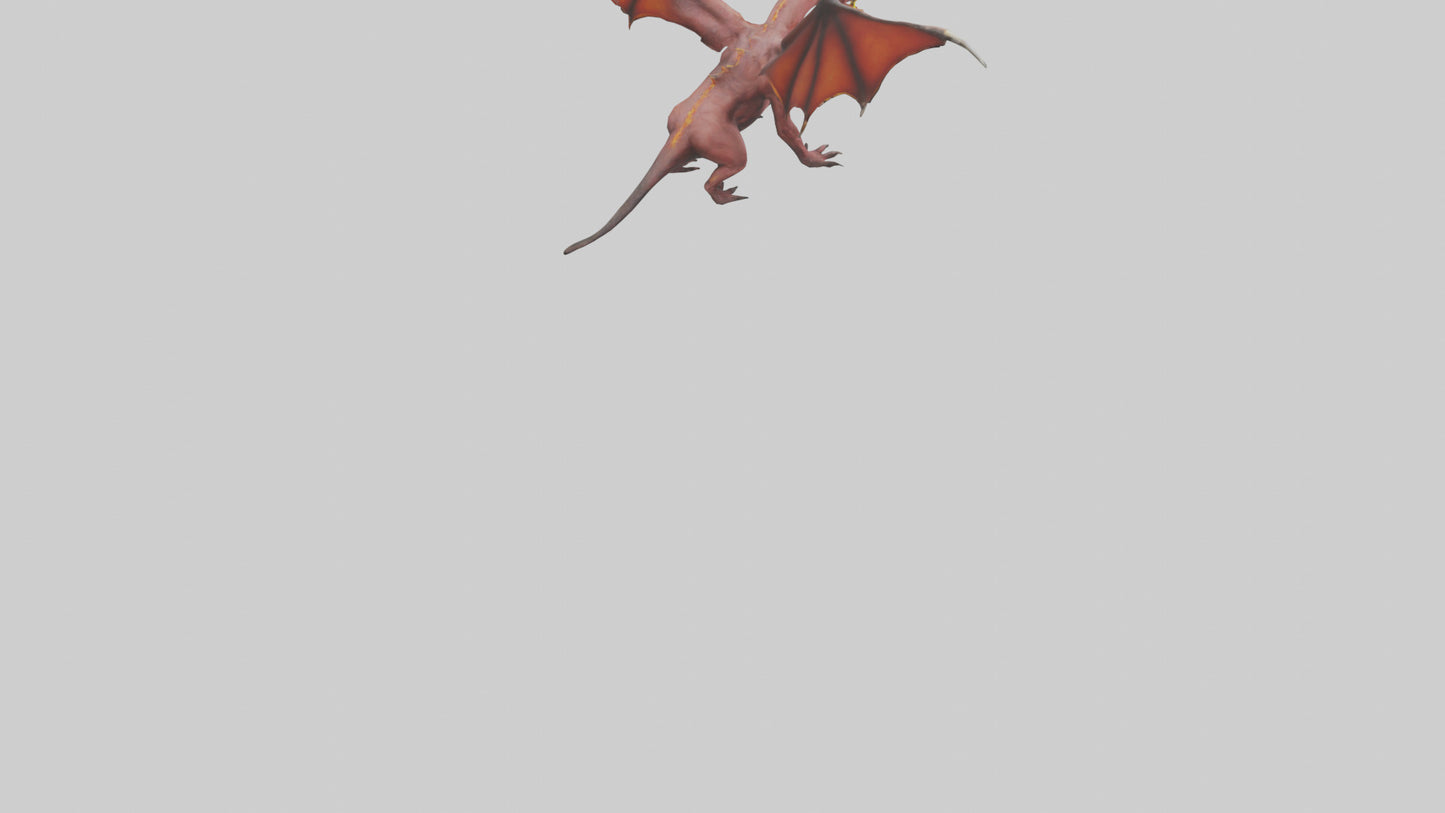 3D model FireEating Beast model VR / AR / low-poly