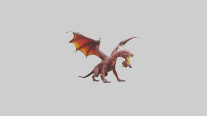 3D model FireEating Beast model VR / AR / low-poly