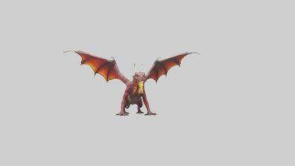 3D model FireEating Beast model VR / AR / low-poly