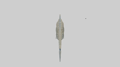 3D model Fish Spine VR / AR / low-poly