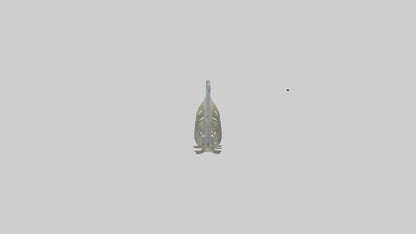 3D model Fish Spine VR / AR / low-poly