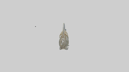3D model Fish Spine VR / AR / low-poly