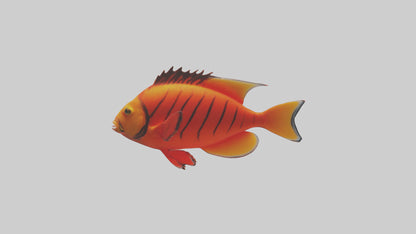 Flag keychain model 3D model