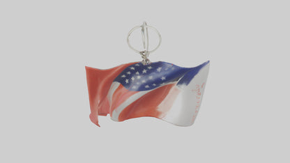 Flag keychain model 3D model