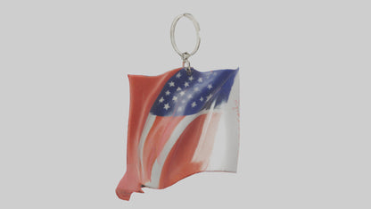 Flag keychain model 3D model