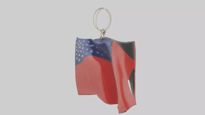 Flag keychain model 3D model