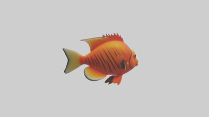 Flag keychain model 3D model